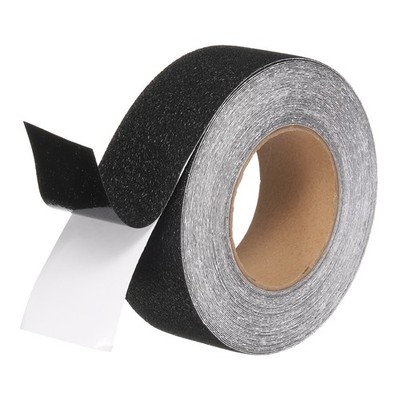 2'' x 49.2 ft Tape Broken Stone Textured Adhesive Grip Tape (Black)