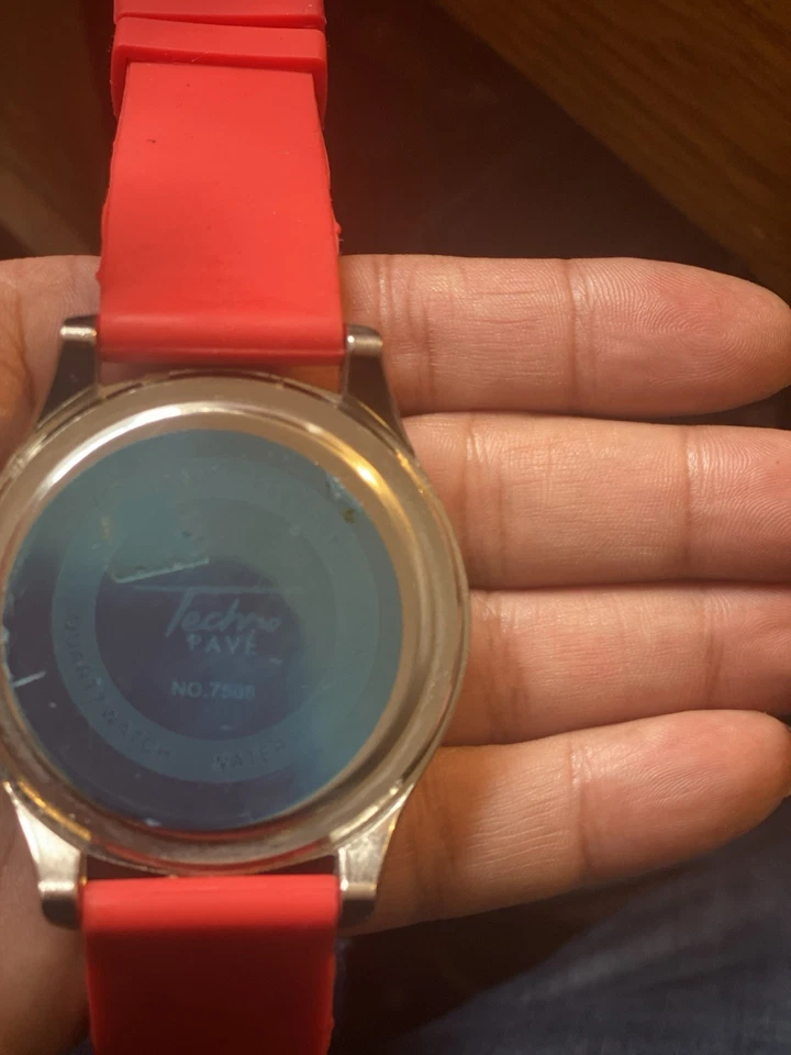 Reloj Techno Pave WR 8344 S para hombre Hip Hop Iced Out Bling diamantes - dorado/negro Foto 4 de 4