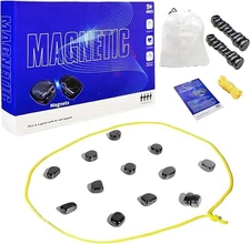 Magnet Game with String and Black Stones Set for Ages 15+ Package in Color Box