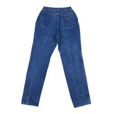 Vintage 80s Wrangler High Rise Mom Jeans Women's 26" Blue Denim USA IDEAL Zipper