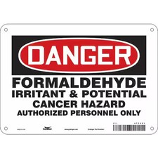 Condor 475V83 Safety Sign, 7 In Height, 10 In Width, Aluminum, Vertical
