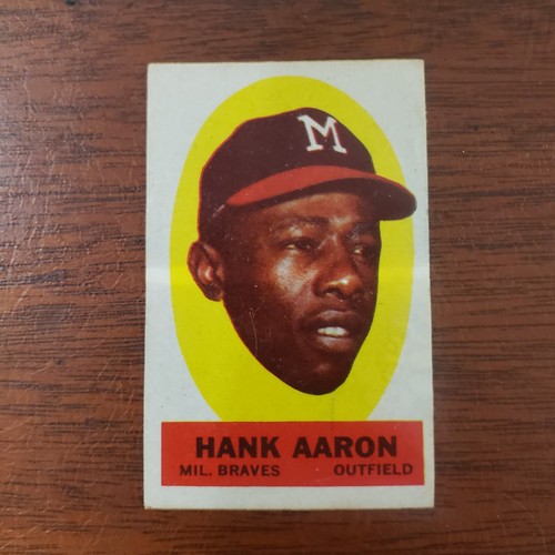 Hank Aaron [Instruction Back] 1963 Topps Peel Offs card