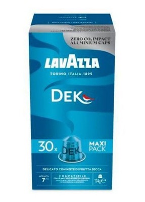 Lavazza Decaffeinato Verpackung 30 Kapseln Alu Kompatibel Mit Nespresso