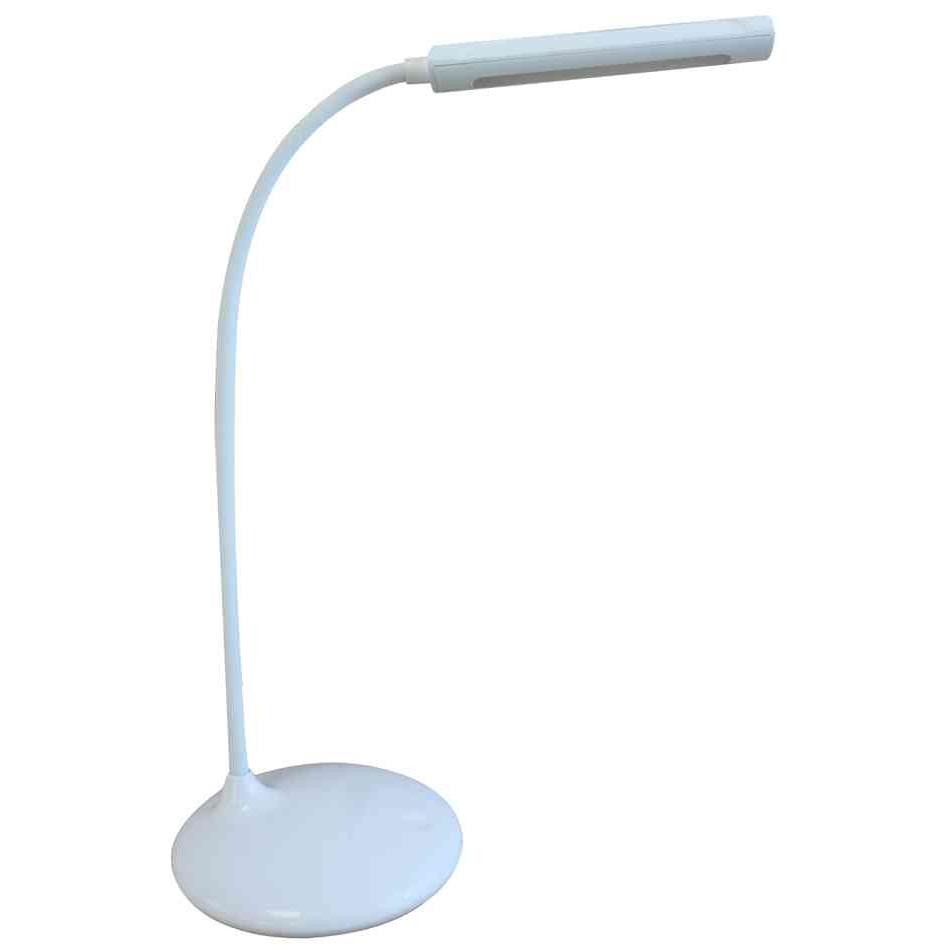 Lampe de bureau LED UNILUX NELLY blanche portable pour le teletravail et le salon