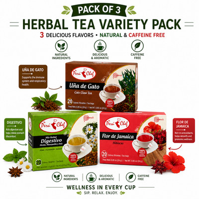 Natural Herbal Tea Variety Pack Digestive Hibiscus Cats Claw Tea Bags Mint