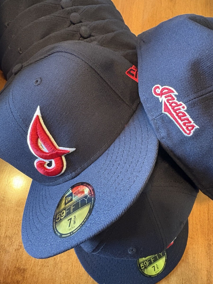 ウェア NEW ERA CLEVELAND INDIANS 59FIFTY 7 1/2 Vintage Cleveland Indians Script I New Era 59Fifty Fitted 7