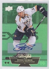 2012 Upper Deck Black Diamond Double Emerald 10/10 Shea Weber #103 Auto HOF 0c3
