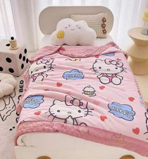 Trapuntino letto Sanrio Hello Kitty completo queen leggero seta latte fossette