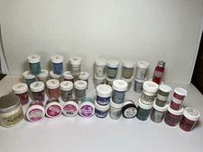 Lot of 41 Embossing Powders - Mixed Brands - Assorted Colors - New