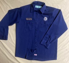 Red Cap Oil, Rig Work Shirt SZLG Men, Royal Blue
