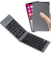 Wireless Keyboard Foldable Bluetooth Keyboard Slim Small Quiet Portable Compa...