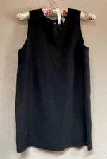 Donna Karan New York Essentials Womens Black Sleeveless Tunic Tank Top Casual