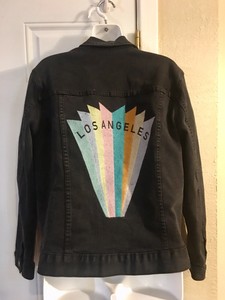 pacsun black denim jacket
