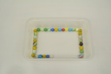 Lot Of 33 Glass Marbles Various Colors