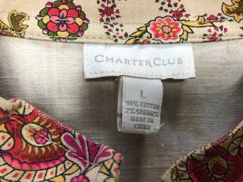 CharterClub,Woman,Spring Jacket Vintage,beige,Sz L,long sleeve,buttons,pockets.! - Picture 10 of 12