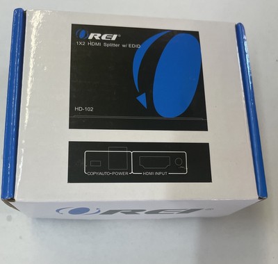 Orei Hd-102 1x2 1 Port HDMI Powered Splitter Ver 1.3 Certified for Full HD 1080p