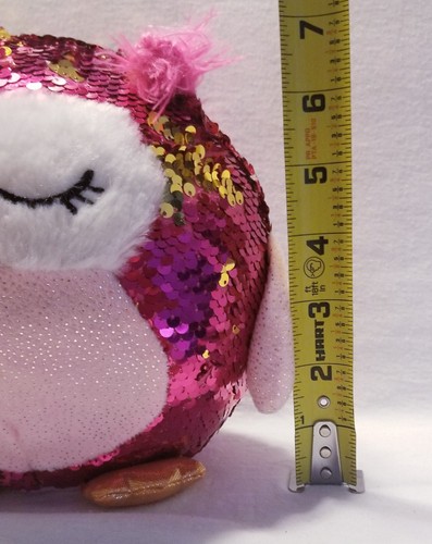 Zenista Girls Jr. Pink Sequin Heart Pajama Top LARGE Unicorn Tote/Bag /Plush Owl - Picture 11 of 20