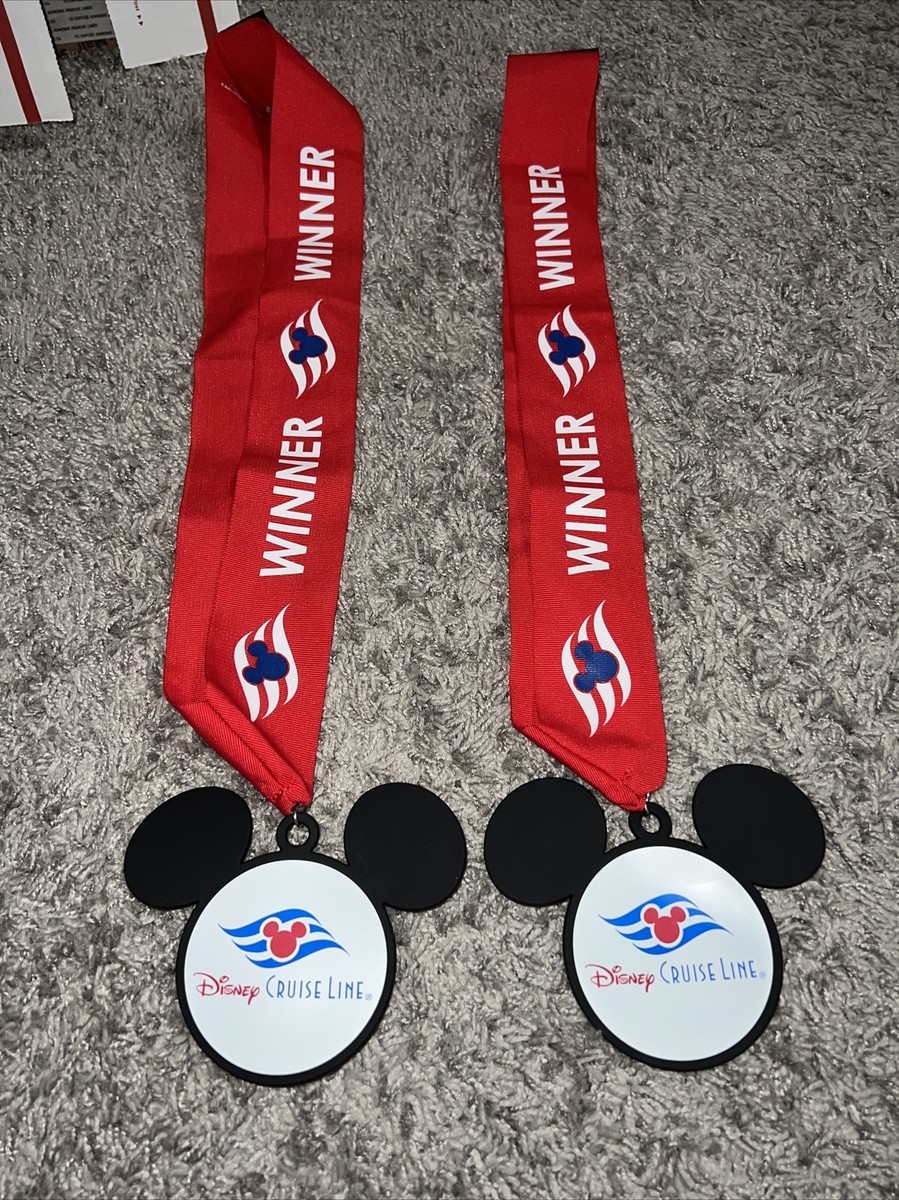 NEW Disney Cruise Line DCL WINNER Mickey Mouse Lanyard Medal