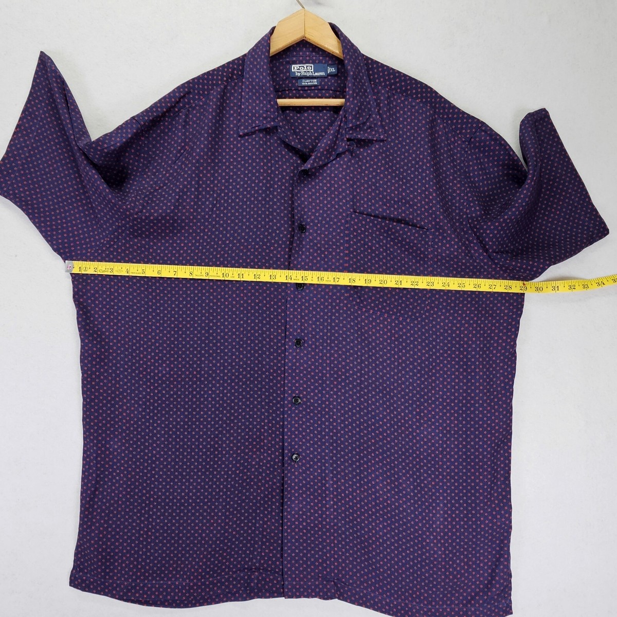 VTG Polo Ralph Lauren Clayton Shirt Mens Size XL Blue Red VTG Polo Ralph Lauren Clayton Shirt Mens Size XL Blue Red