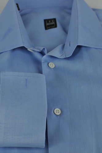 Blue Pinpoint Luxury Cotton Dress Shirt 