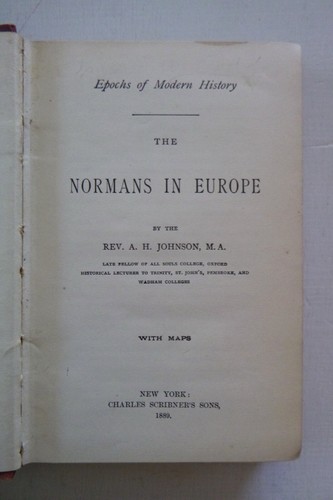 Die Normannen in Europa von A H. Johnson (Hardcover, 1889) - Bild 2 von 4