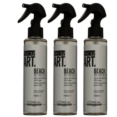 Loreal Tecni. Art Beach Waves 3 x 150 ml Salt Spray für Wellen Beach Look Set