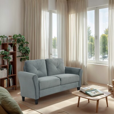 Loveseat Sofa Couch 2-Seater Upholstered Sofa Couch Living Room Sofa US