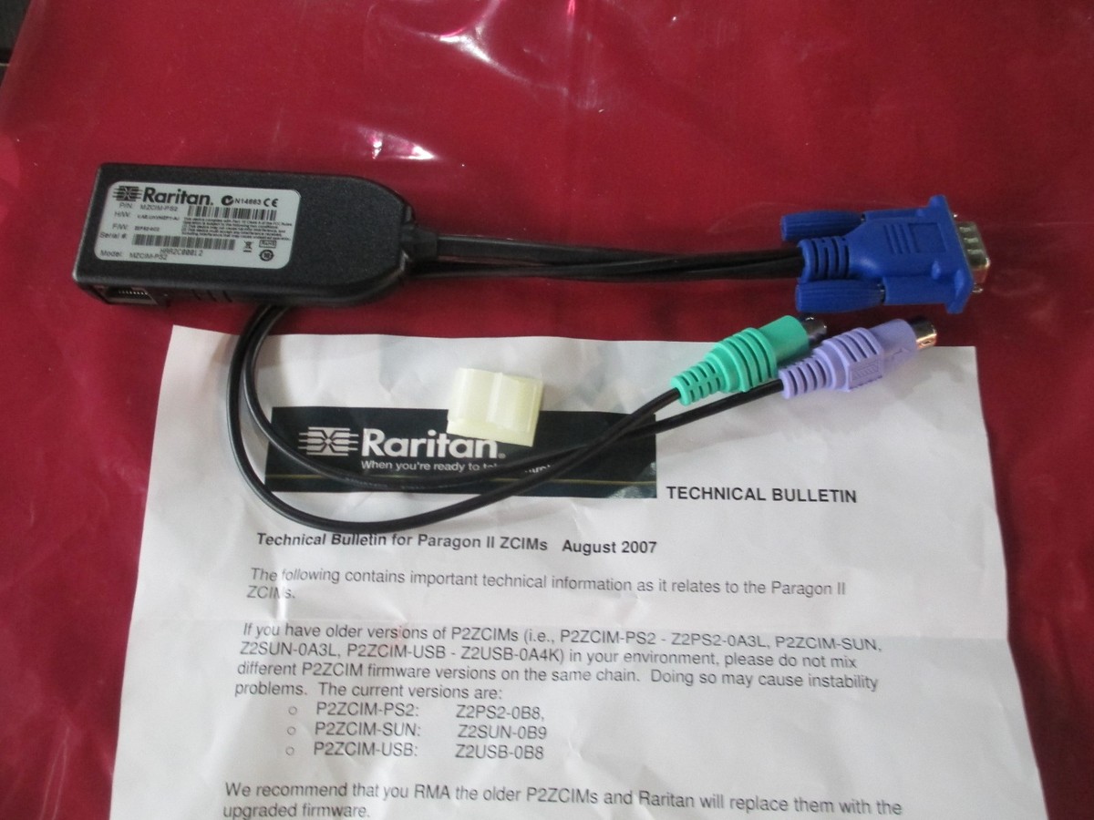 Raritan MCIM-PS2 ケーブル 2Pcs Raritan DCIM-PS2 Dominion KVM Switch CIM PC Interface Module