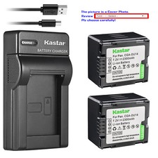 Kastar Battery Slim Charger for Panasonic CGR-DU14 CGA-DU14  NV-GS188 NV-GS200