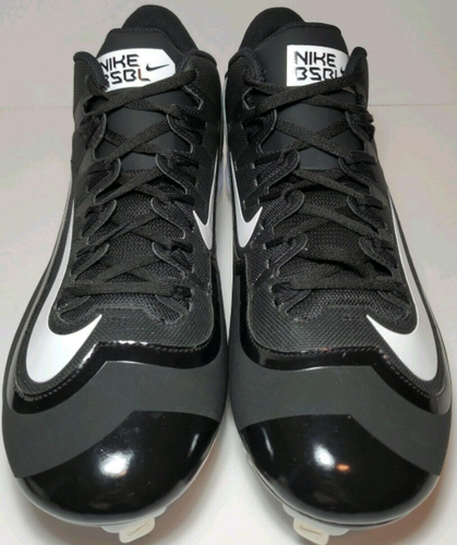 Men's Nike Huarache Metal Spike Baseball Cleats Black/White #807126-010 Sz  15 DS 888410083048 | eBay
