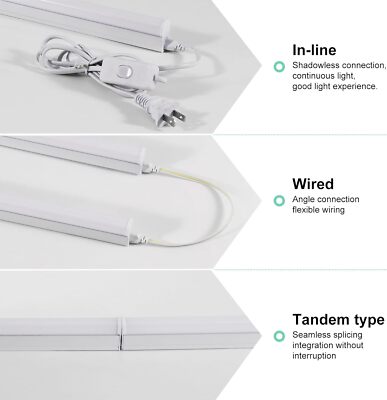 Led Shop Light 4FT,T5 18W 6500K Cool White 2200LM,Led Garage Light,Ceiling