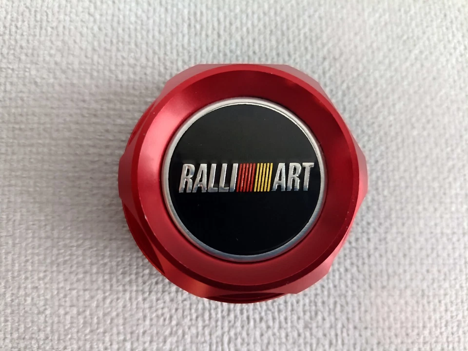 TAPA DE LLENADO DE ACEITE DE MOTOR RALLIART ROJO para MITSUBISHI LANCER EVO 4G63 ECLIPSE GALANT Foto 2 de 4