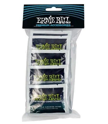 Ernie Ball Wonder Wipes Fretboard Conditioner, 20-pack (P04247)
