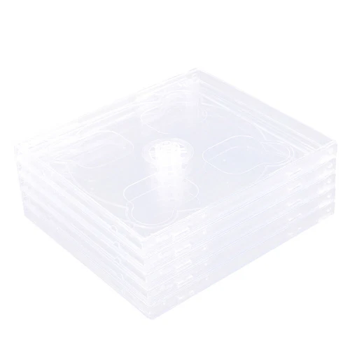 5 Pcs Clear Jewel Cases Standard Jewel Cases Cd/dvd Storage Case Plastic