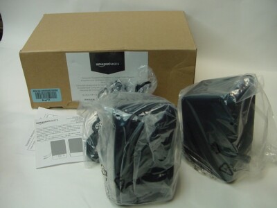 NEW - AMAZON BASICS COMPUTER SPEAKERS FOR DESKTOP OR LAPTOP USB POWERED