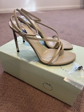 New $ 1450! OFF-WHITE c/o VIRGIL ABLOH Allen Leather Sandals  EU38 Toe Ring