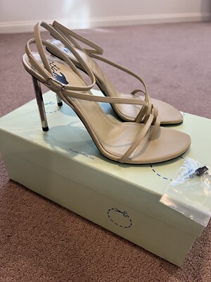 New $ 1450! OFF-WHITE c/o VIRGIL ABLOH Allen Leather Sandals  EU38 Toe Ring