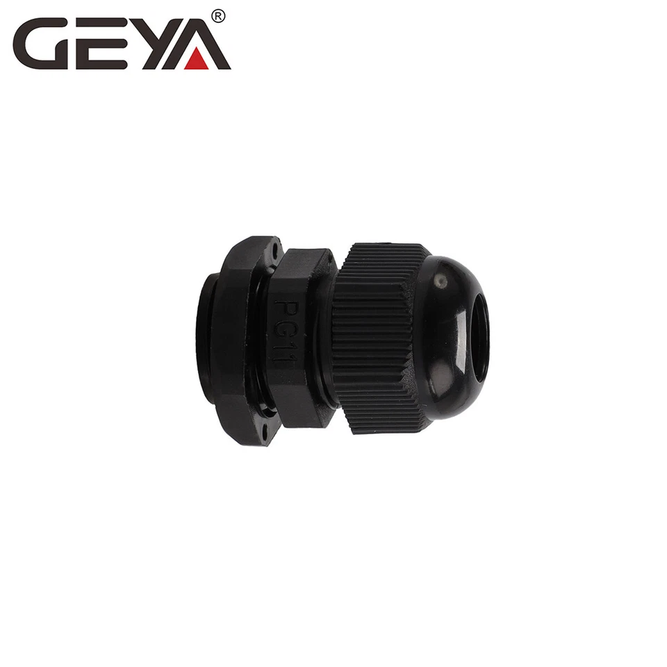 GEYA 20PCS Cable Glands IP68 Nylon Waterproof 3-10mm Dia. with Lock-Nut & Gasket - Image 2 of 4