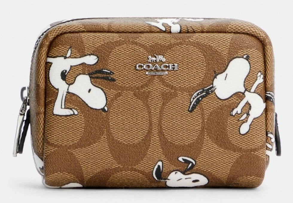 COACH x Peanuts 'Snoopy' Women's Mini Boxy Cosmetic Case in