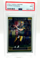 Aaron Rodgers 2006 Topps Chrome #14 PSA 9 Mint Packers Jets