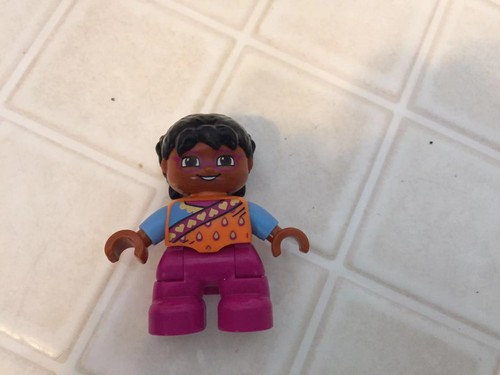 1 lego duplo figure people mom dad girl boy family African grandma grandpa black - Picture 11 of 52