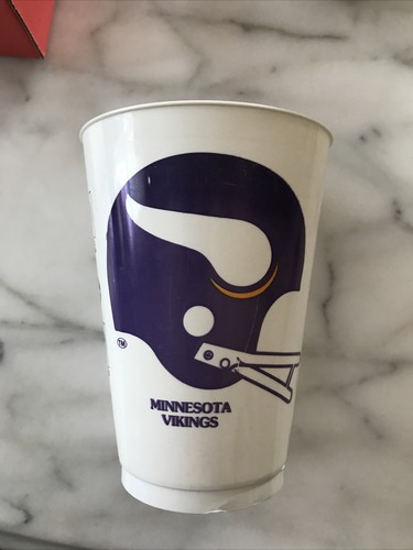 2 x “RARE-VTG” NFL-Minnesota Vikings-Drink Cups 1-1983 Mon Night FB,1-ICEE COKE - Picture 2 of 15