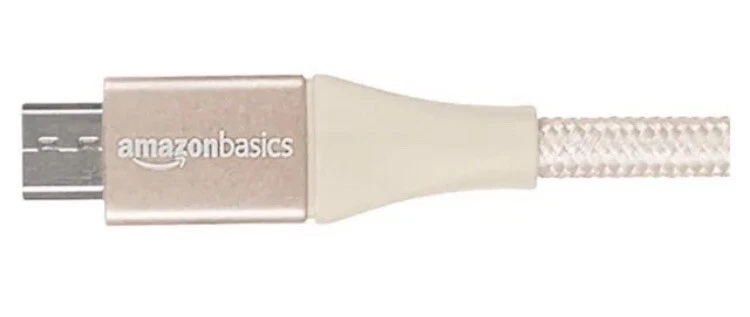 Amazon PS4 Charging Lead Controller - Braided Nylon Gold - 6ft/1.8m - Image 4 of 4