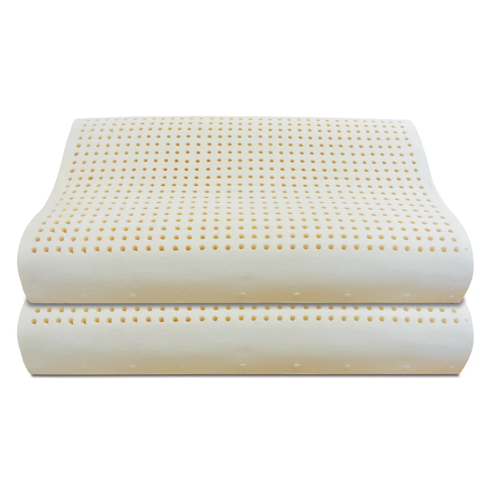Coppia Cuscini Guanciali Ortocervicale in Lattice 100% Made in Italy - Baldiflex - Immagine 3 di 4