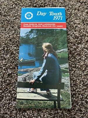 Rare Vintage - Ireland CIE Day Tour Brochure Pamphlet 1971 - Dublin
