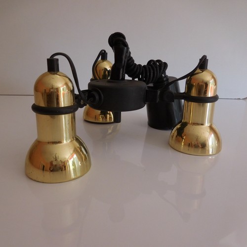 Lámpara Suspensión Iluminación Vintage 3 Focos Arte Deco Siglo Xx Pn Francia - Foto 2 di 12