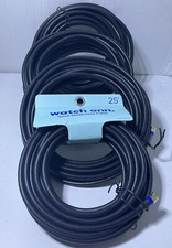 RG6 DUAL Shield Coax Cable White TV Antenna Satellite Lot  4 X 25 ft Watch ONN