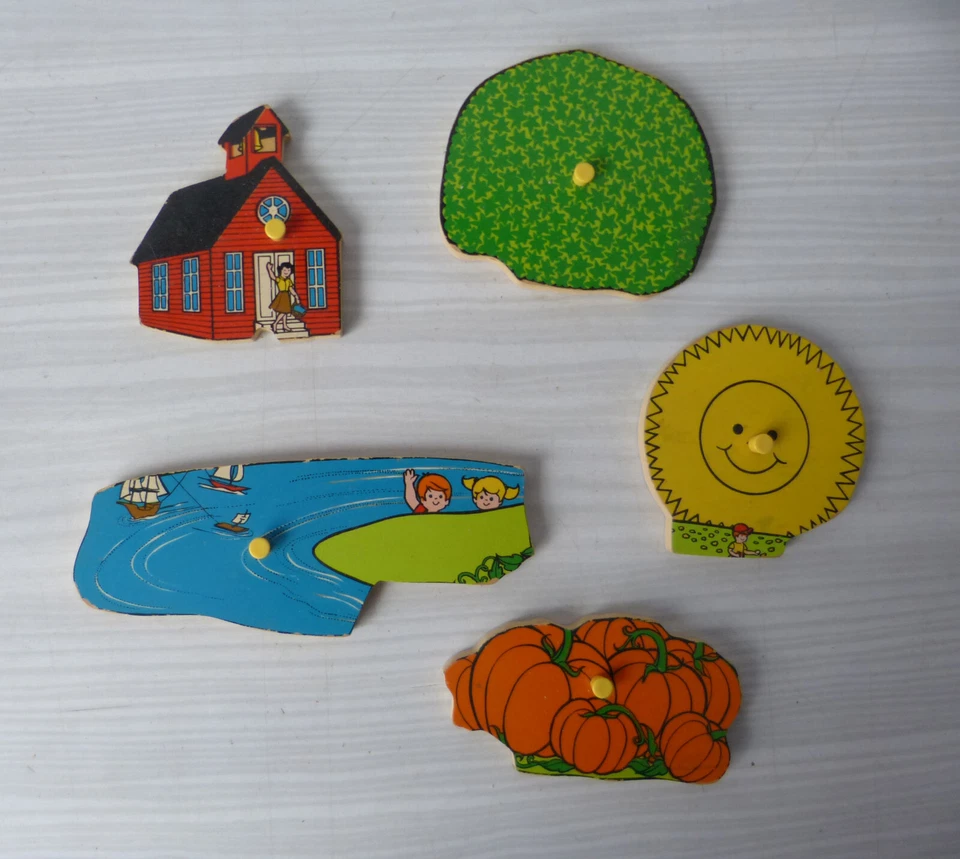 #Fisher Price Vintage# FP 522 E - Puzzle en bois / Forme - Photo 4/4