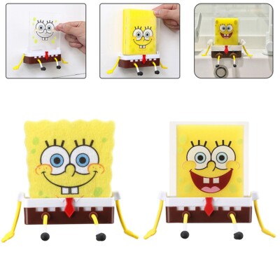 Cartoon Schwammhalter SpongeBob Küche Organizer Lagerung Abtropffläche Halter