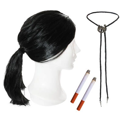 ILOVEFANCYDRESS 90'S PULP FICTION ADULTS VINCENT VEGA FANCY DRESS COSTUME WIG PROPS TARANTINO